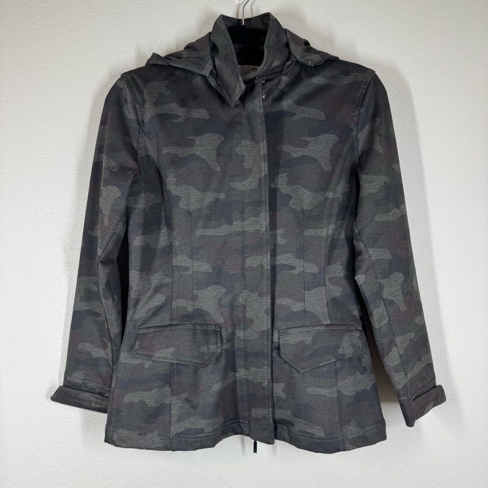 Anatomie Camo Caper Ponte Hooded Blazer Jacket in Camo Outdoor Women’s Size XS